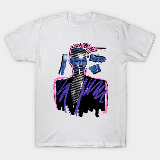 MISS GRACE JONES 80S RETRO STYLE T-Shirt by DISCO DISCO MX